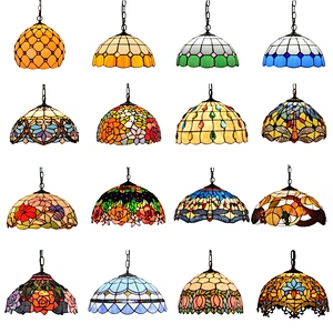 Wholesale sales high quality antique stained glass tiffany  lamp with E27