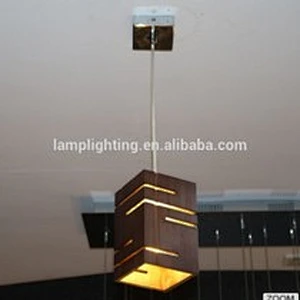 GuZhen Modern Indoor Wooden LED Pendant Lamp For Hotel
