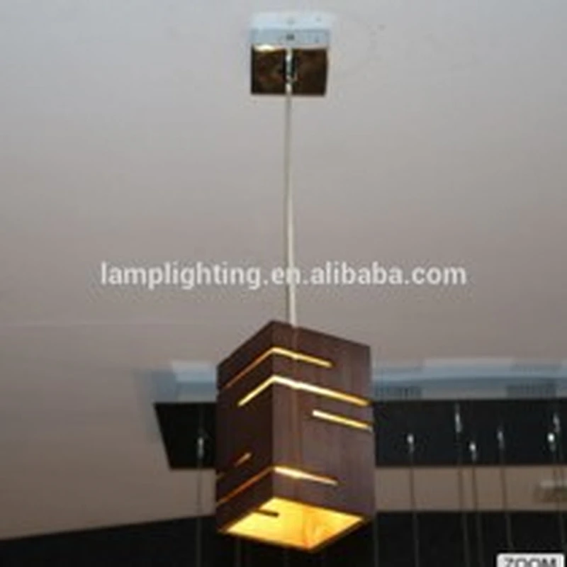 GuZhen Modern Indoor Wooden LED Pendant Lamp For Hotel