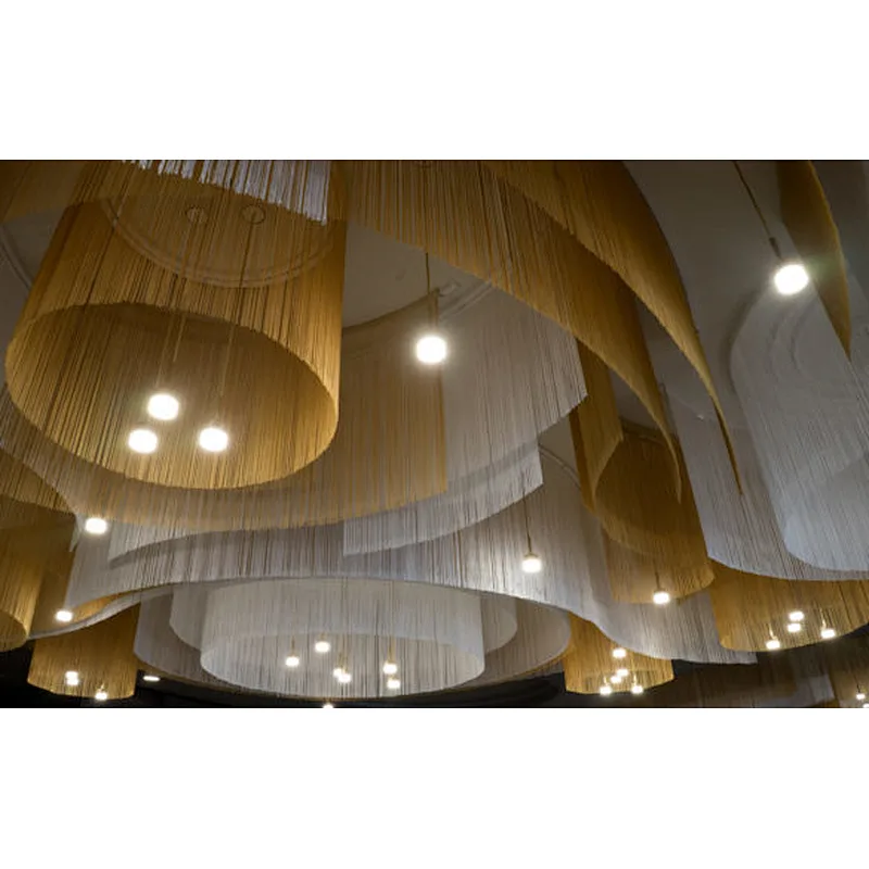 Custom Hotel Project Large Lights Lighting Chandelier Iron Curtain Chandeliers&Pendant Lights