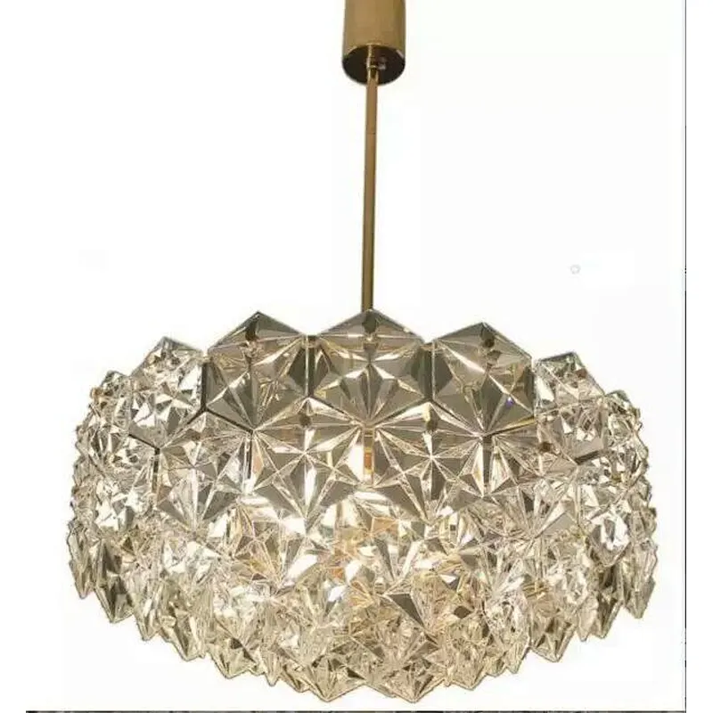 Post Modern Glass And Crystal Chandeliers Pendant Hanging Lamp For Hotel Project