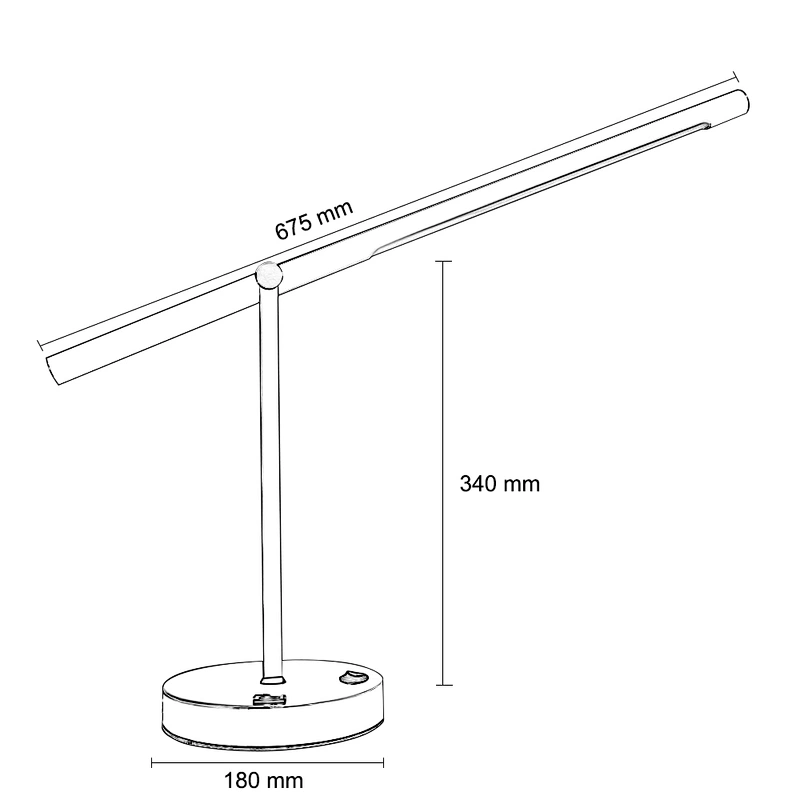 Modern nordic hotel bedside metal multifunction   led table lamp