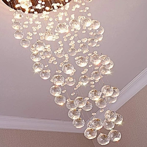 201 ss 304 ss stainless canopy contemporary  crystal chandelier light for hotel
