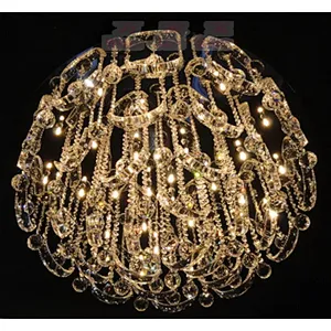 Modern LED crystal chandelier project pendant lamp