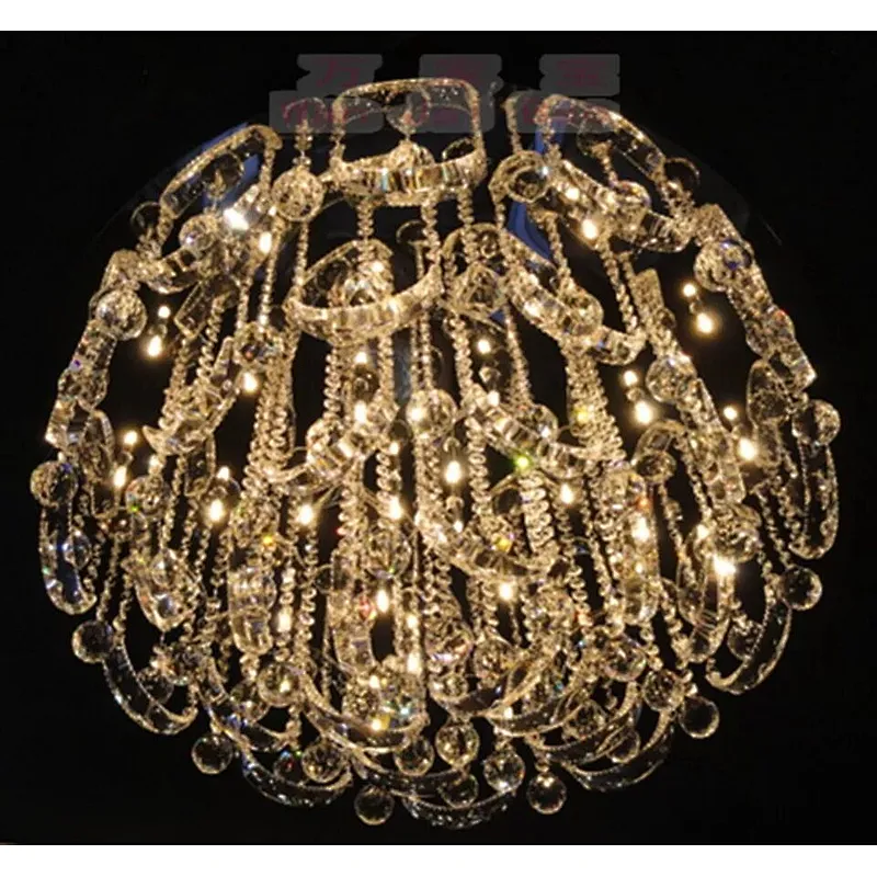 Modern LED crystal chandelier project pendant lamp