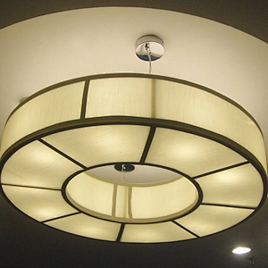 Simple And Modern Chinese Parchment Paper Art Absorbent Ceiling Lamp Villa Club Restaurant Private Engineering Decorative Lamp