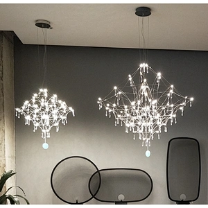 Modern Dining Room Crystal Chandelier 2021 New Living Room Lamp Villa Hotel Firefly Lamp Hotel Light Fixtures