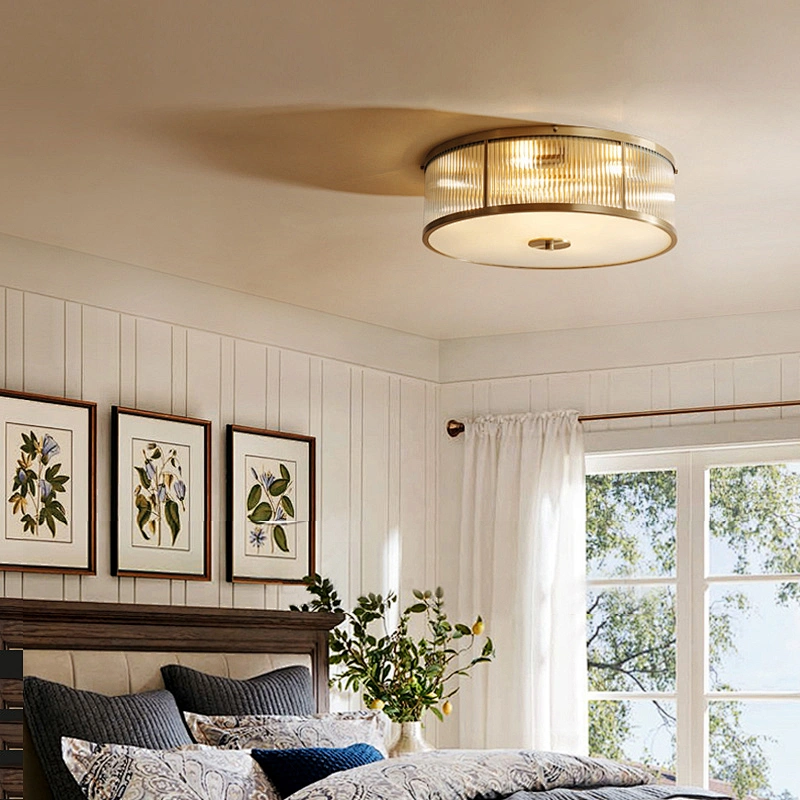 Creative personality simple clear glass round ceiling lamps for Hyatt