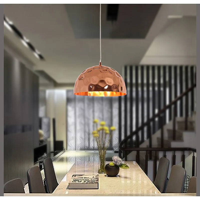Rebecca lighting modern industrial decorative for living room restaurant plating metal pendant lamp