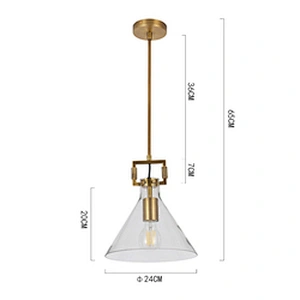 Nordic style simple glass modern chandelier