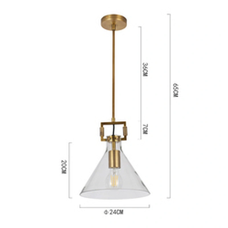 Nordic style simple glass modern chandelier