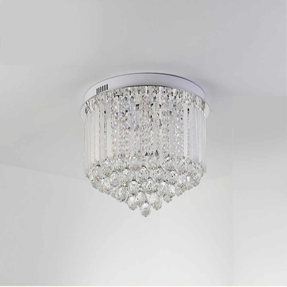 Modern luxury circular crystal indoor decorative ceiling chandelier