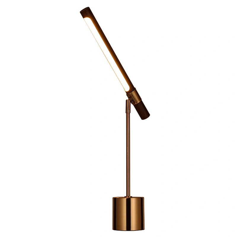 custom design antique brass LED reading table lamp for hotel