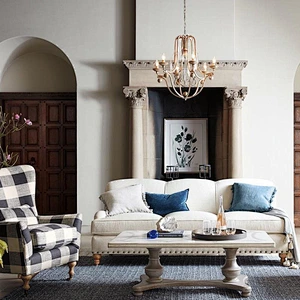Custom candlestick hotel villa ambience chandeliers iron six-headed lighting classical Moroccan style chandeliers&pendant lights