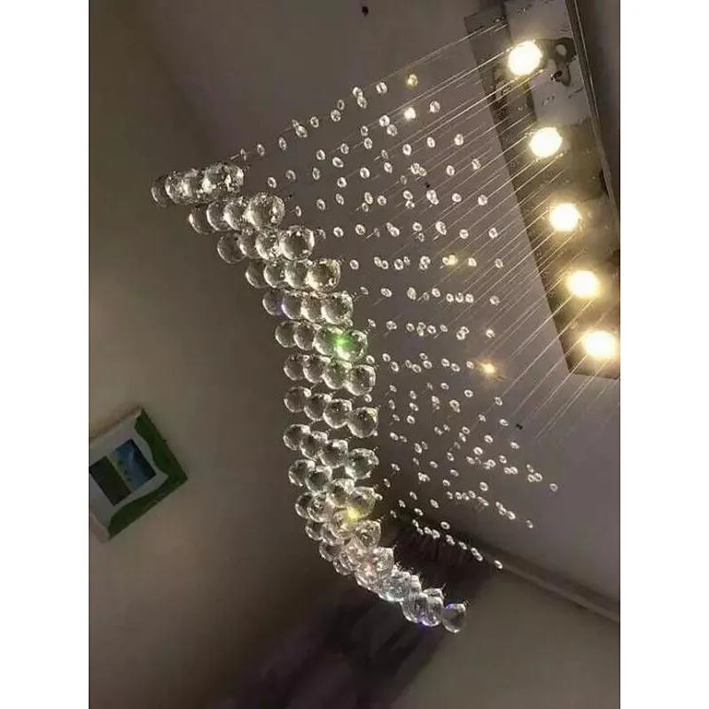 Modern Luxury Crystal Chandelier Pendant Lamp for Restaurant