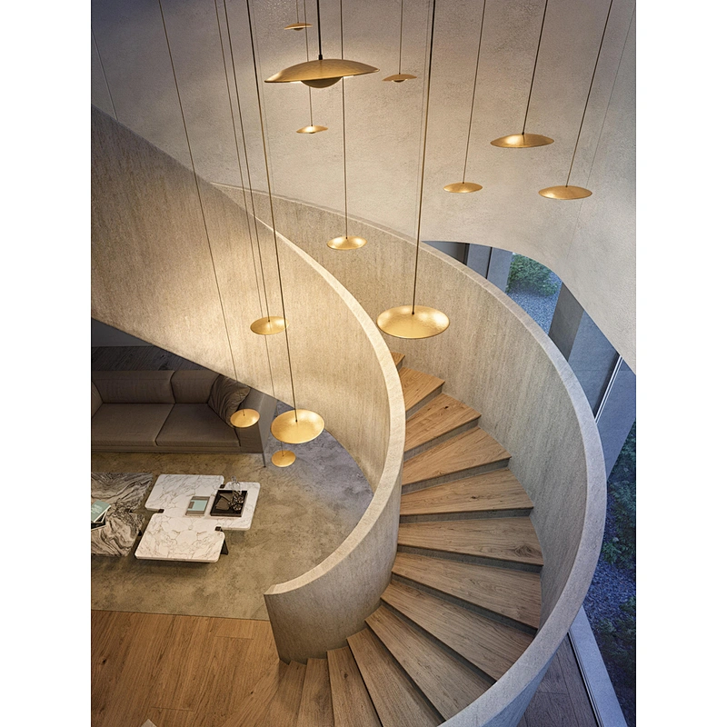 Modern Living Room Bedroom Dining Room Personality Chandelier Bar Counter Model Room Adornment Log Color Flying Lamp