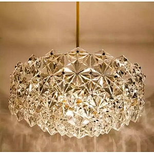 Post Modern Glass And Crystal Chandeliers Pendant Hanging Lamp For Hotel Project