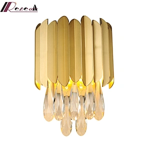 Postmodern Luxury Wall Lamp Living Room Tv Wall Bedside Lamps Crystal Wall Lights