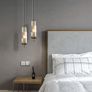 Modern Hotel Lobby Chandelier Light Creative Bedroom Bedside Sitting Room Sofa Background Model Lamp Hotel Light Fixtures LED 90