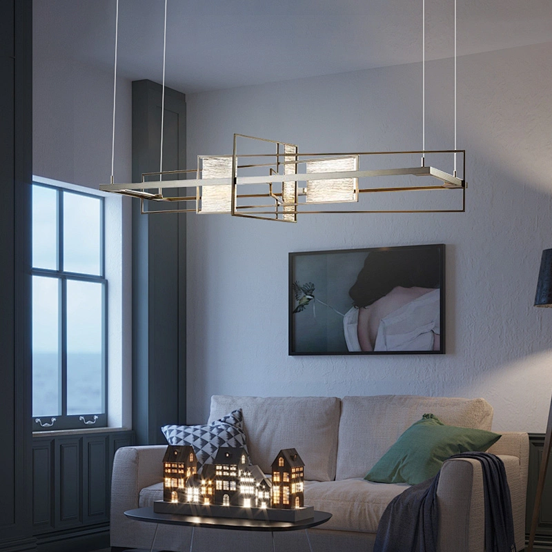 Postmodern creativity Nordic new style design light luxury led glass pendant lamp