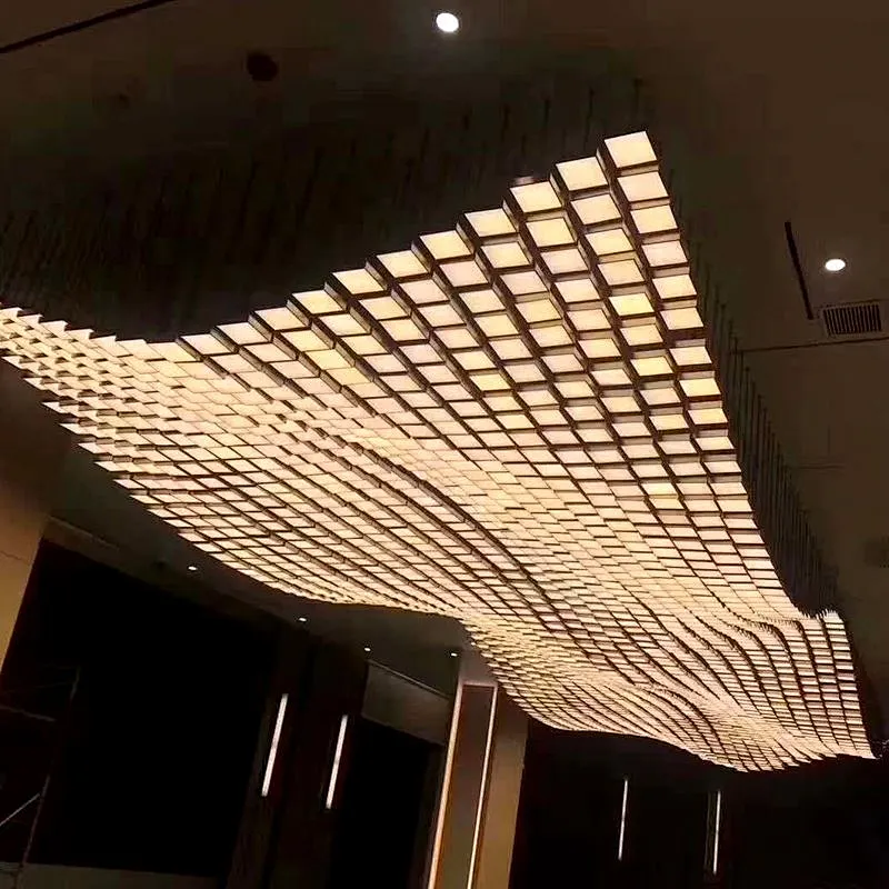 Design Lighting Led Chandelier Free Combination Large Hotel Chandelier Pendant Lights