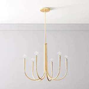 Modern Iron Chandelir For Living Room And Bedroom
