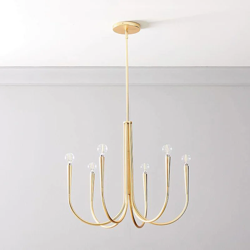 Modern Iron Chandelir For Living Room And Bedroom