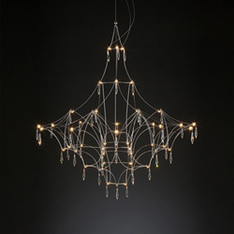 Modern Dining Room Crystal Chandelier 2021 New Living Room Lamp Villa Hotel Firefly Lamp Hotel Light Fixtures