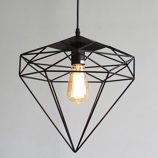 Retro Creative Birdcage Chandelier Iron Pendant Lamp For Dining Room