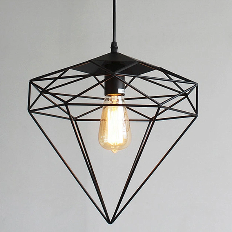 Retro Creative Birdcage Chandelier Iron Pendant Lamp For Dining Room
