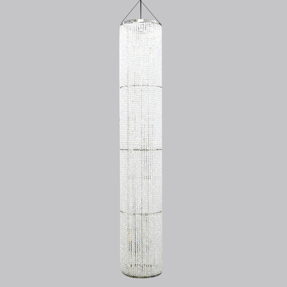 Modern hotel custom  decoration luxury led crystal ball pendant light chandelier lighting