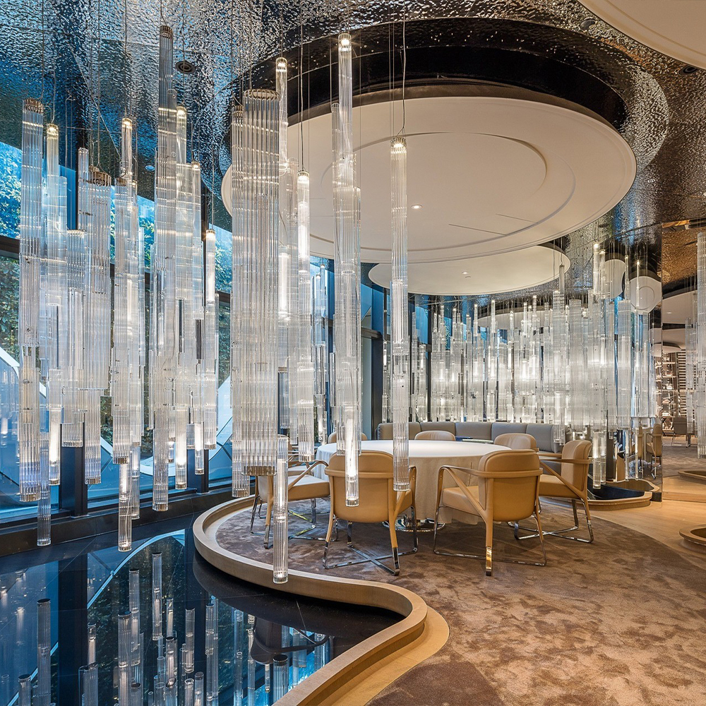 Customizable hotel luxury decorative lighting modern k9 crystal chandelier