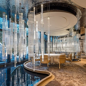 Customizable hotel luxury decorative lighting modern k9 crystal chandelier
