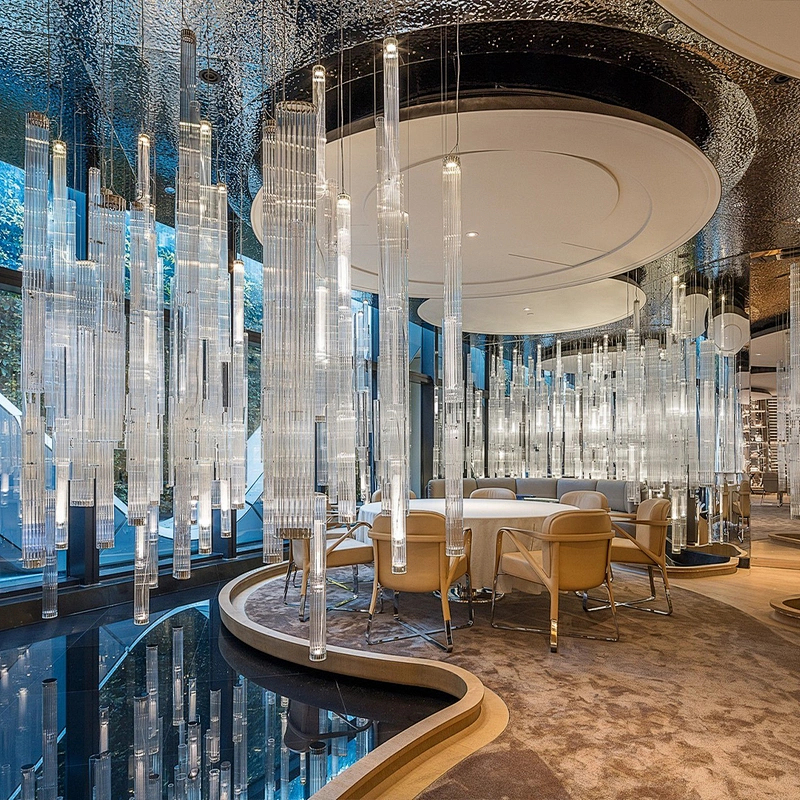 Customizable hotel luxury decorative lighting modern k9 crystal chandelier