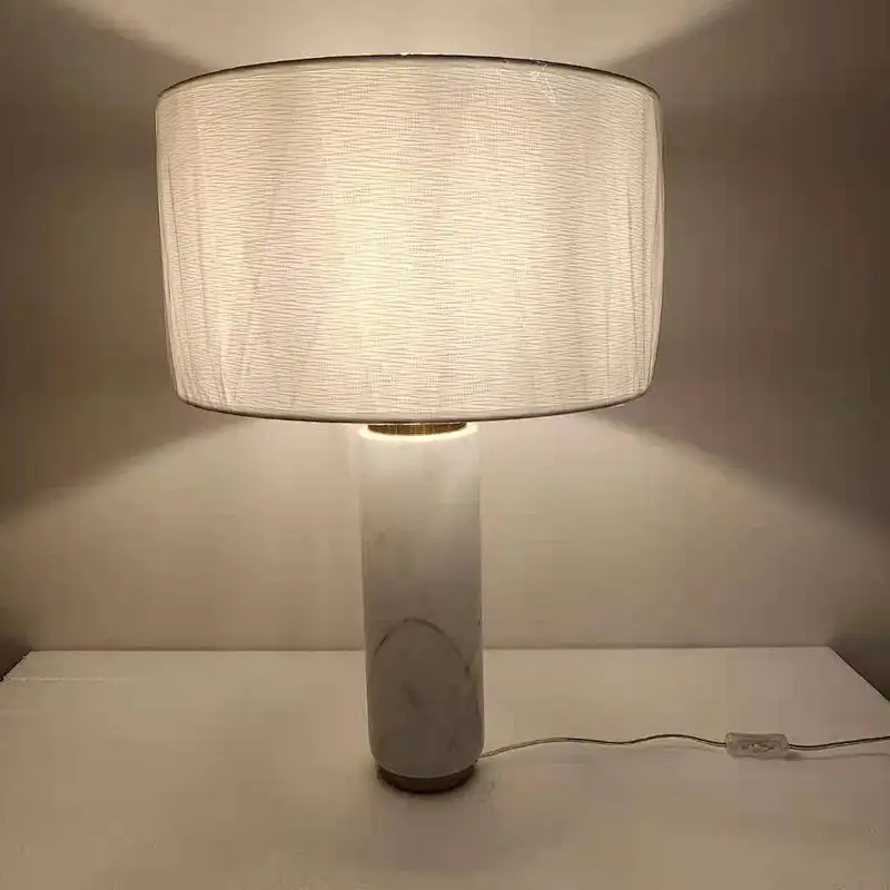Modern designer marble table lamp Nordic bedroom study table lamp hotel custom bedside table lamp