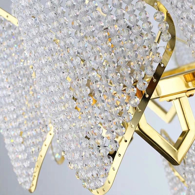 Modern Wedding Decorative Lighting  Luxury Hotel Crystal Chandelier Chandeliers Pendant Lights