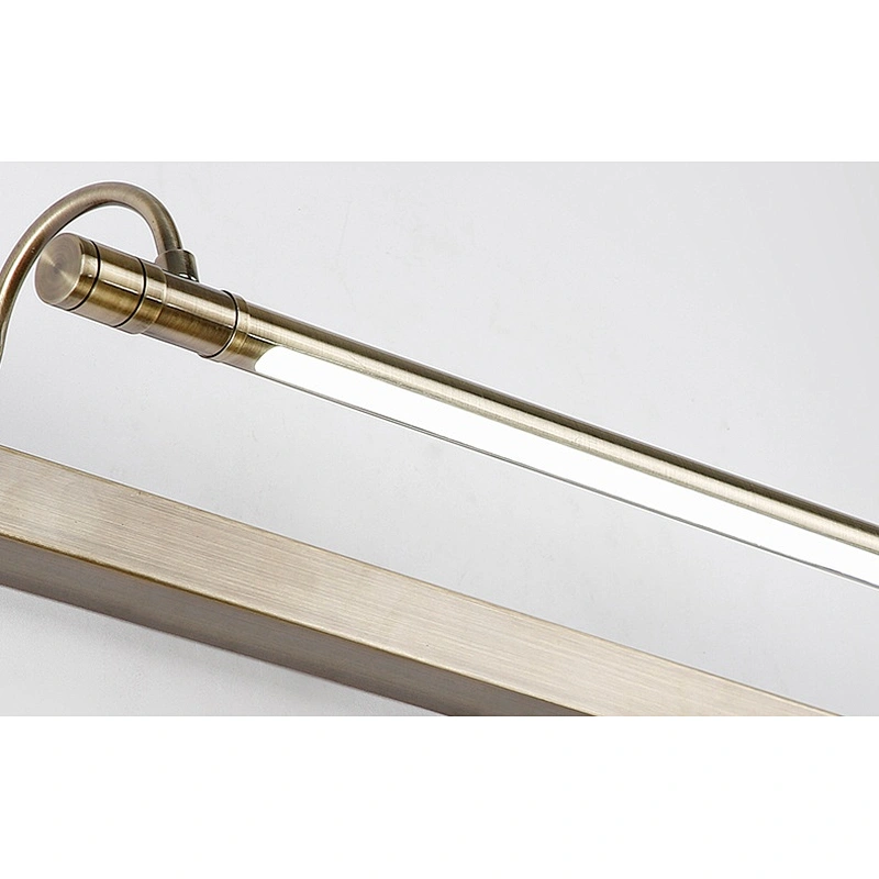 Classic Gold and Nickel Waterproof Hotel Decor Mirror Wall Light Hotel Bathroom Custom 9W/12W/14W IP44 Wall Lights