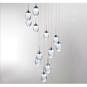 Custom lighting modern hotel decorative water droplet pendant light
