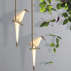Innovative design modern decorative lighting bird night light lamp led pendent light hotel cafe general chandelier