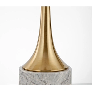 Creative iron marble cloth table lamp Hotel living room bedroom study bed light luxury desk lamp