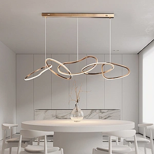 Streams Modern Fringed Luxury Iron Chain Designer Chandelier Italy for Decor Indoor Luminous LED Light Customizable Lamp