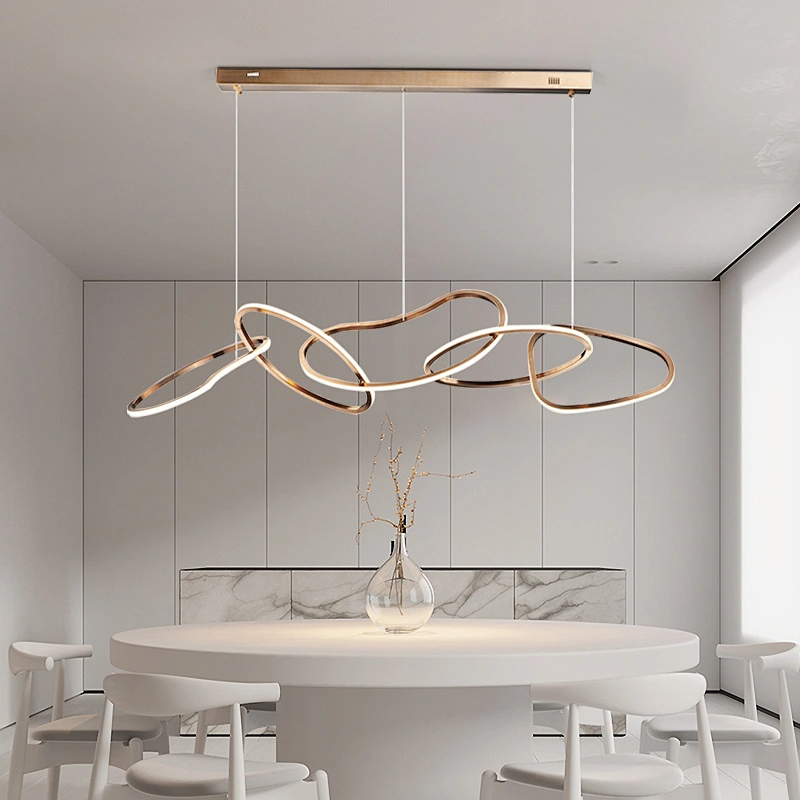 Streams Modern Fringed Luxury Iron Chain Designer Chandelier Italy for Decor Indoor Luminous LED Light Customizable Lamp