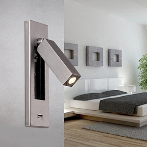 Twenty pcs  hotel wall light with usb port wall lamp