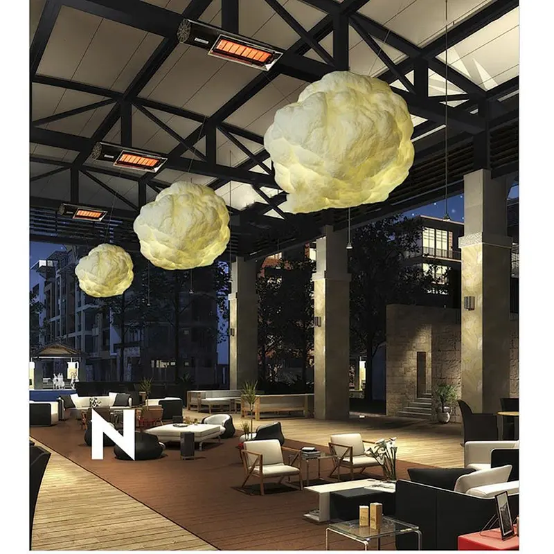 Modern interior decorative chandelier led cloud shape light pendant lamp  lighting