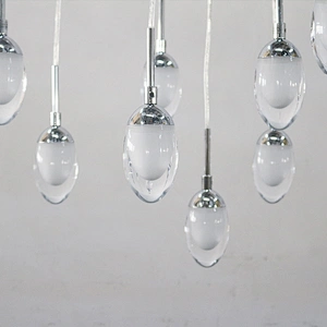 Custom lighting modern hotel decorative water droplet pendant light