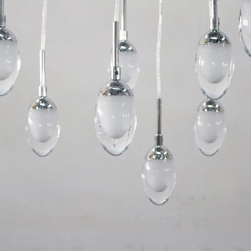 Custom lighting modern hotel decorative water droplet pendant light