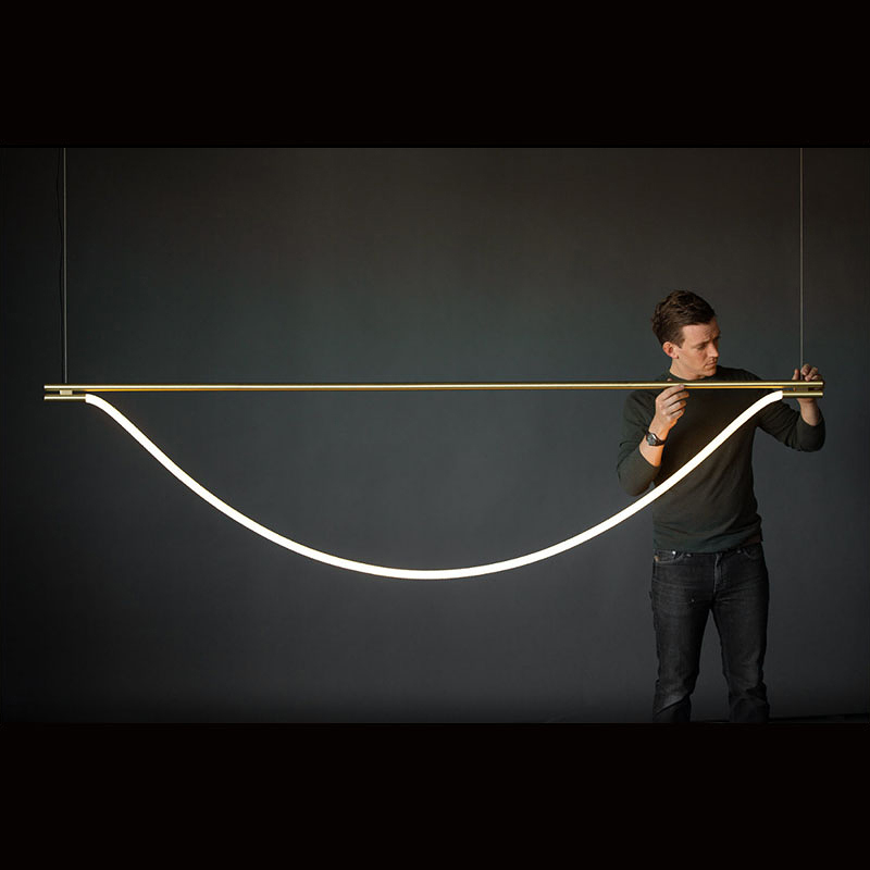 Modern Nordic silicone lamp villa living room interior chandelier DIY modelling golden iron villa chandeliers&pendant lights