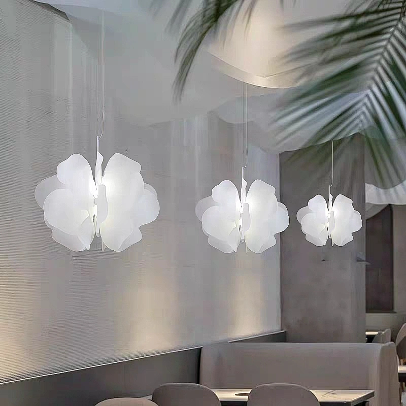 Modern Lamps Home Decor Nordic Acrylic White LED Chandelier Ceiling Pendant Light