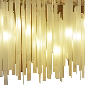 Modern Custom Large  Hotel Decorative Lighting Project Chandelier Pendant Lamps