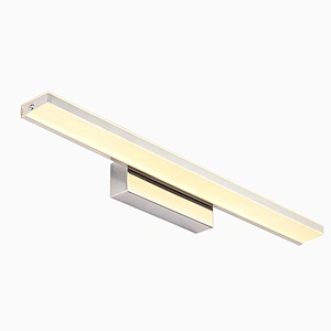 Hot-selling post-modern minimalist wall lamp hotel bathroom stainless steel acrylic led mirror light front